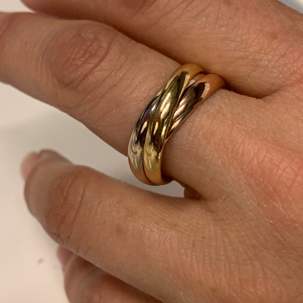 Cartier Yellow, White, Rose Gold  Size  8